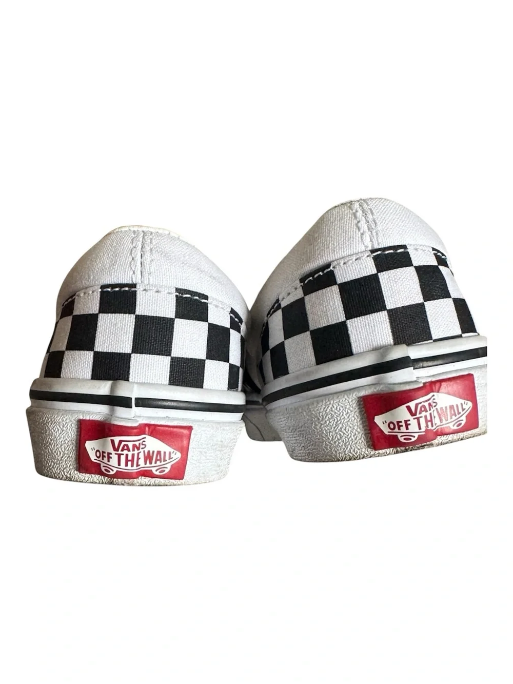 Vans Classic Checkerboard Slip-On Shoes Black & White Child Size 3